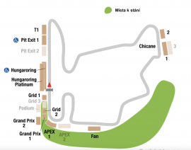 Maarsko F1 - Premium parking